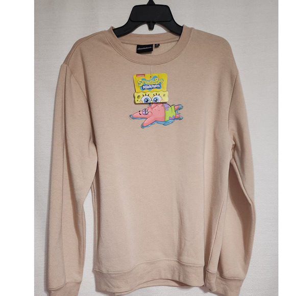 Sponge bob sweatshirt men's medium-first picture is back of sweatshirt - Picture 2 of 6